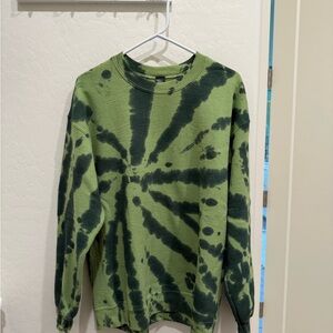 Green Tie-Dye Sweater